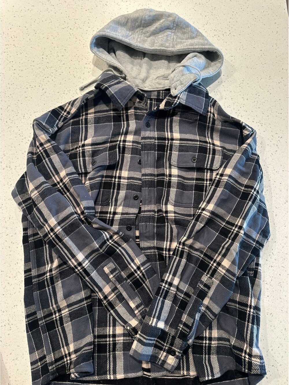 American Eagle Flannel with detachable hood